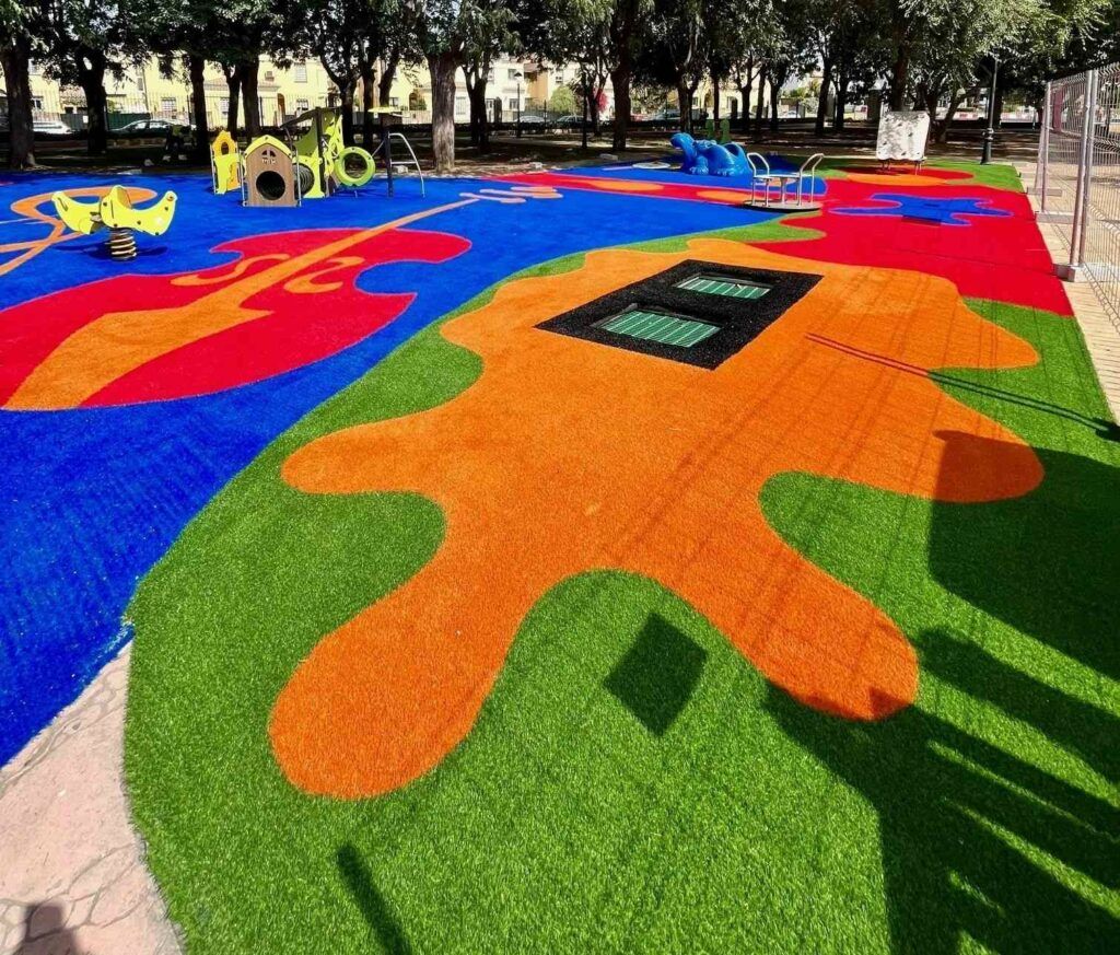 césped artificial para zonas infantiles