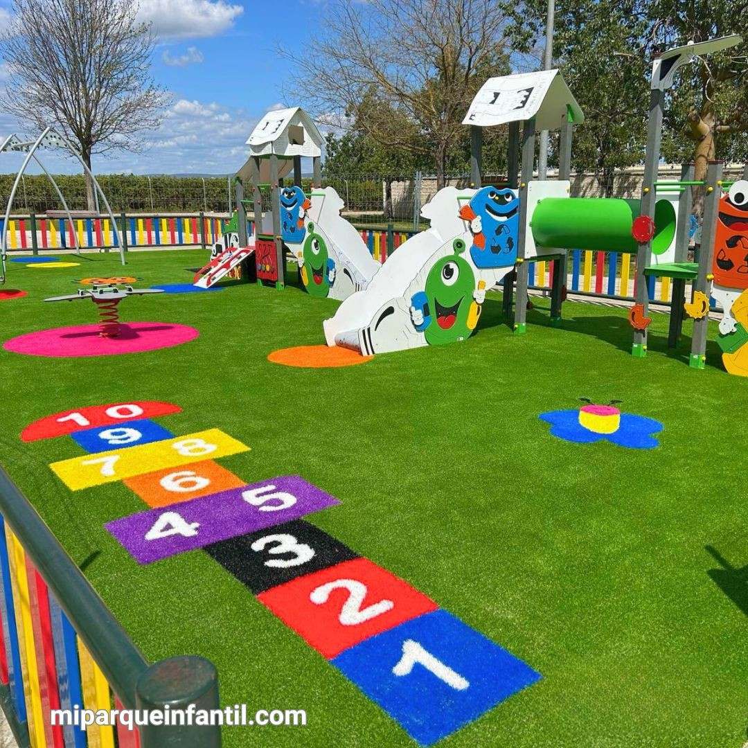 mobiliario en parques infantiles